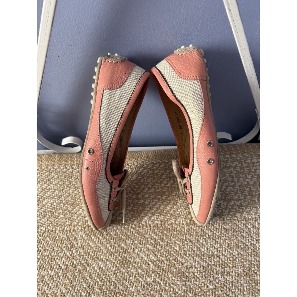 PRADA The Original Car Shoe by Beige Pink women's Loafer Driving Shoes 10/10.5 - Picture 1 of 8
